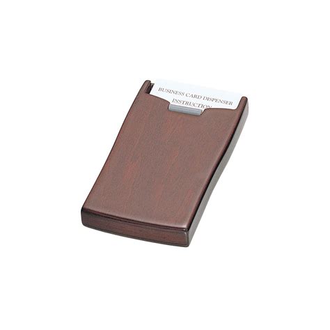 Wooden Business Card Dispenser in Rosewood Finish | M026A