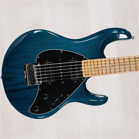 Rare Ernie Ball Music Man Silhouette Hsh Trans Teal Blue Reverb Uk