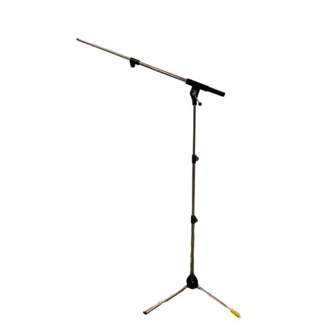 K M ST102 2 Telescopic Boom Arm Mic Stand Silver Terry Tew