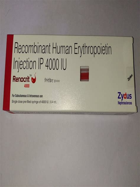 Renocrit Recombinant Human Erythropoietin Injection At Rs Piece