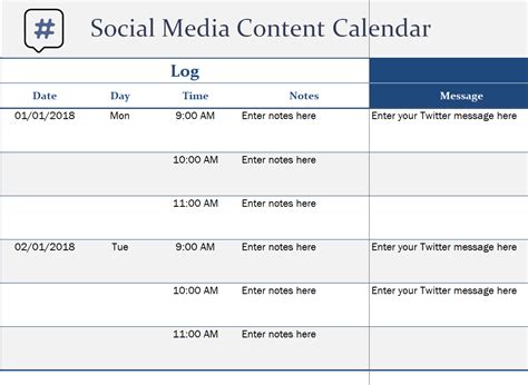 19+ FREE Social Media Content Calendar Templates & Examples - Day To ...