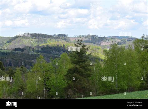 eifel landscape  siebenbach stock photo alamy