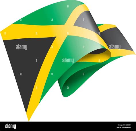 Jamaica Flag Vector Illustration On A White Background Stock Vector