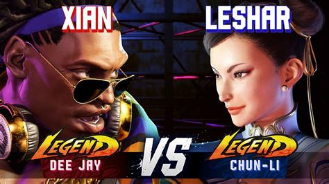 SF6 XIAN Dee Jay Vs LESHAR Chun Li High Level Gameplay YouTube