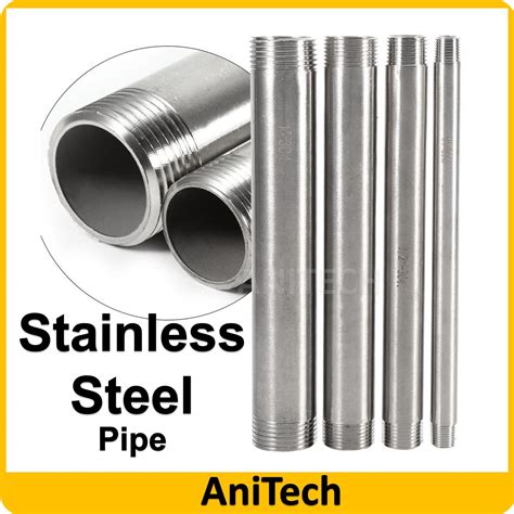 Stainless Steel Pipe Extension Threaded Pipe End Connectors