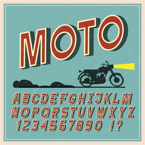 Premium Vector | Vintage font, retro letters and numbers, alphabet ...