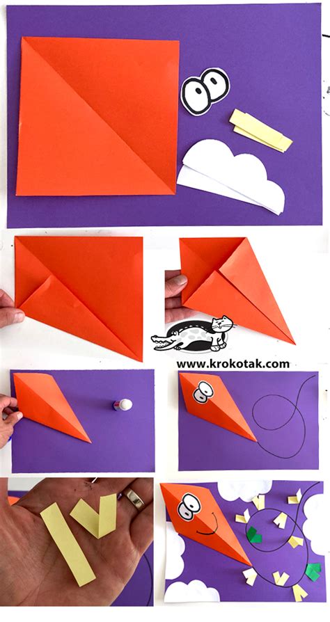 Krokotak 3d Kite Paper Craft