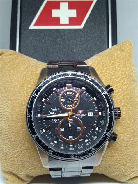 Swiss Army Chronograph Dhc Sa Mr Fesyen Pria Jam Tangan Di Carousell