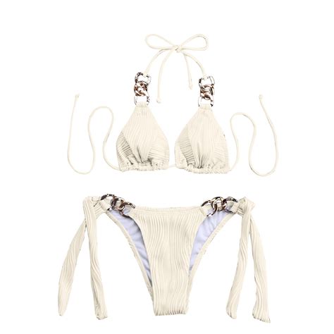 Adviicd Womens Bikini Swimsuits Piece Bikini Set V Neck Cutout Swimsuit High Waisted Textured