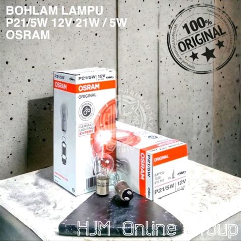 Jual Bohlam Lampu Rem Belakang Osram P W V W Kaki Bay D