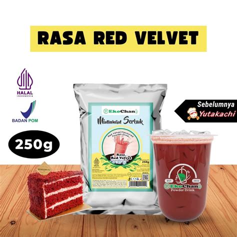 Jual Bubuk Minuman Red Velvet Gram Ekochan Powder Drink Aneka