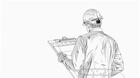 outline drawing   architect premium ai generated image