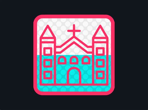 Catholic Church Retro Logo Graphic by DigitalPapersShop · Creative Fabrica