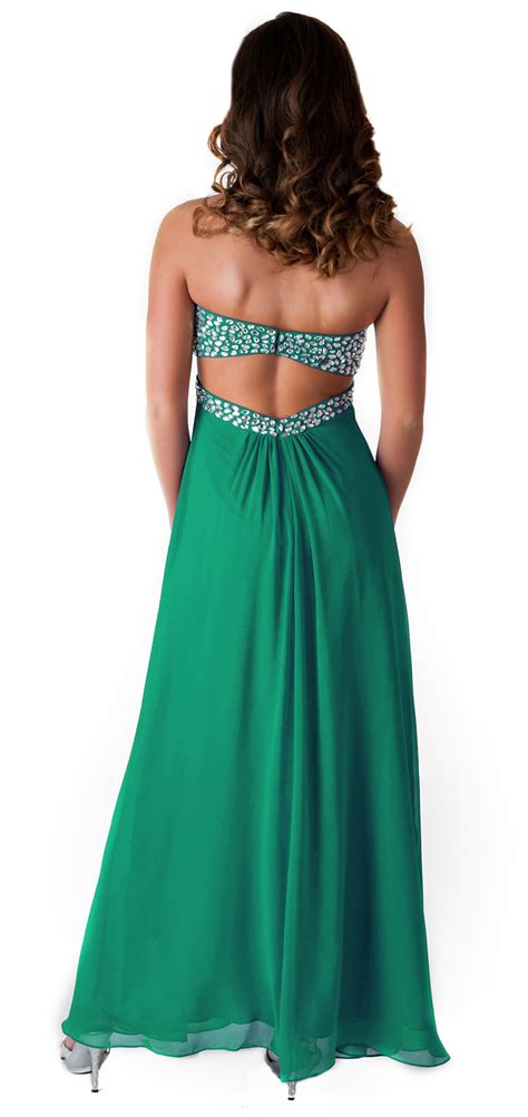 Formal Prom Dress Beaded Crystal Bridesmaid Wedding Party Long Evening Ball Gown Ebay