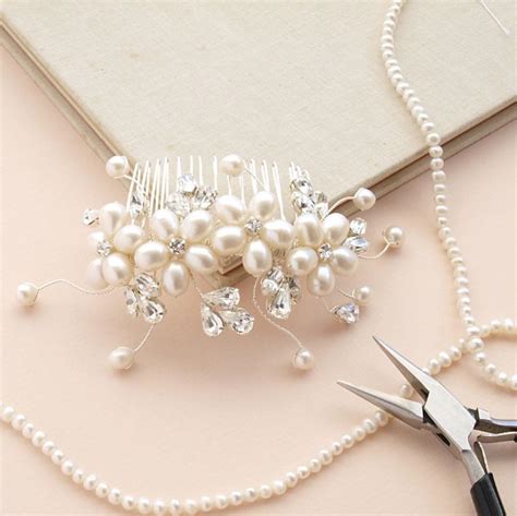 Dew Pearl Hair Comb Flower Hair Accessories Ivory Pearl Bridal Hair