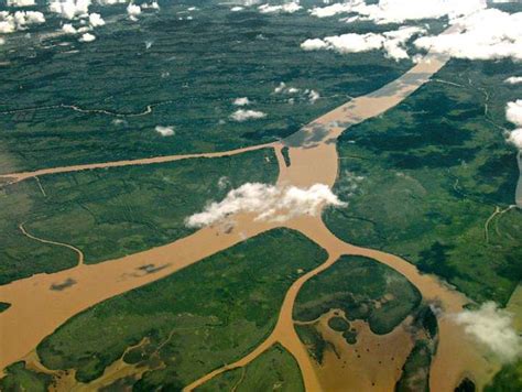 Vista Aérea Del Delta Del Paraná En La Desembocadura Del Río Paraná En