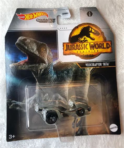 Jurassic World Dominion Hot Wheels Character Car Velociraptor Beta Brand New Picclick Uk
