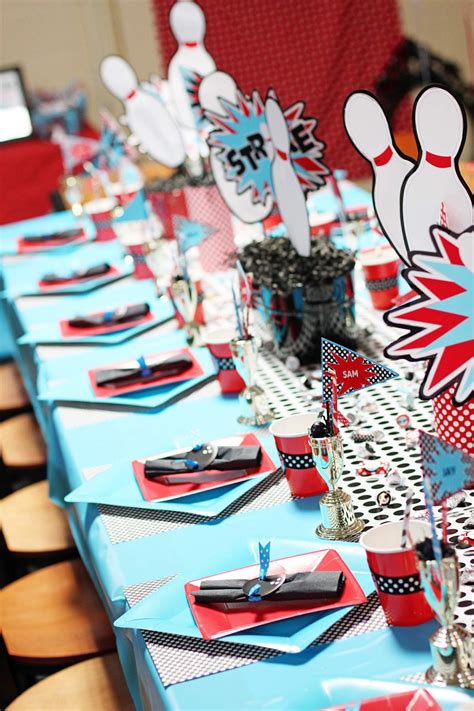 bowling party Birthday Party Ideas | Photo 69 of 70 | Catch My Party