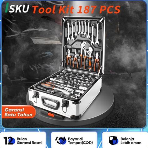 Jual Isku Tool Kit Set Pcs Perkakas Bengkel Tool Box Setperkakas