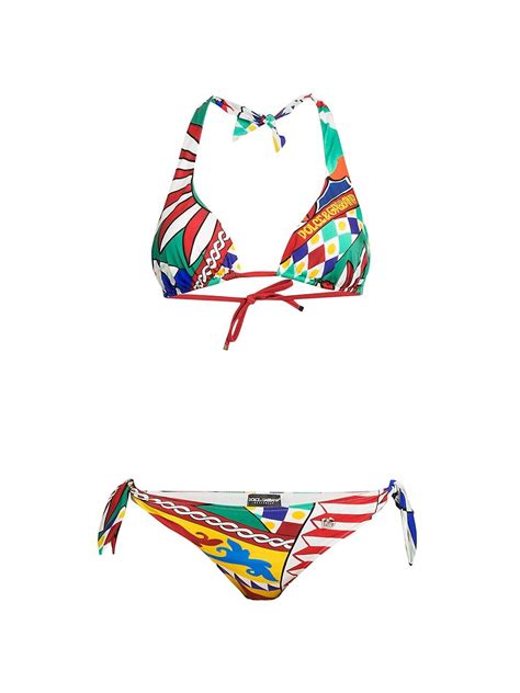 Dolce And Gabbana Triangle Bikini Carretto Editorialist