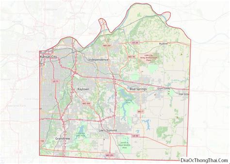 Map Of Jackson County Missouri Địa Ốc Thông Thái