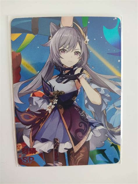 Carte Goddess Story Keqing Sp Genshin Impact Grenier Du Geek