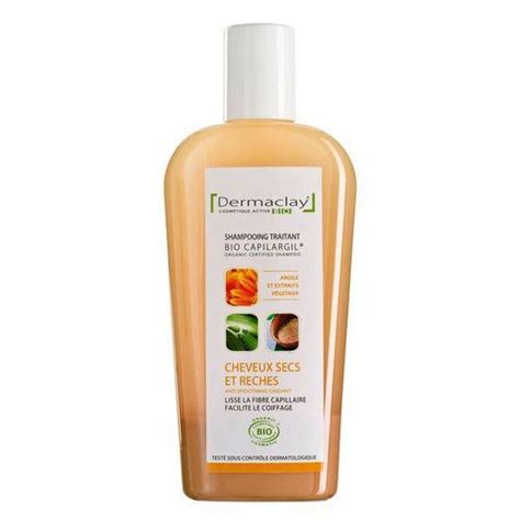 Dermaclay Shampooing Bio Cheveux Secs et Rêches 250ml Cdiscount Au