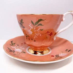 Hand Painted Royal Grafton Teacup And Saucer Antique Teacups Antique