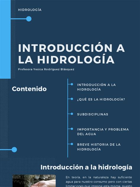 Introducción A La Hidrología Pdf Hidrología Riego