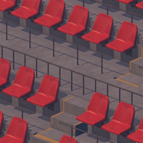 Stadium Seats 3d model