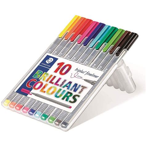 Staedtler Triplus Fineliner 334 10 Triangular Fineliner Set ArtWhale PH