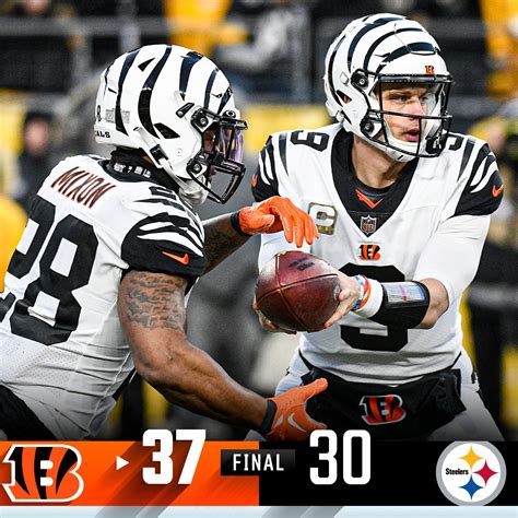 Nfl On Twitter Final The Bengals Are Victorious In This Afc North