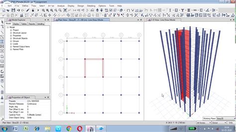 DRAW SHEAR WALL COLUMN AND BEAM BUILDING DESIGN ETABS PART3 YouTube