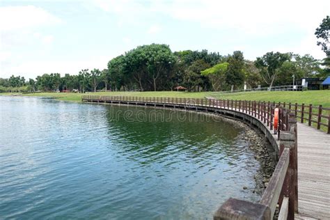 Bedok reservoir park stock image. Image of warm, blue - 109248843