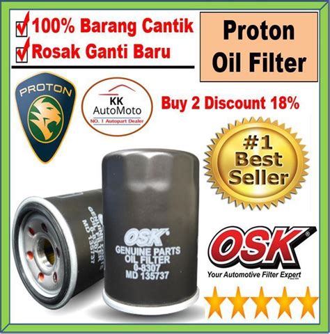 Osk Proton Oil Filter Md Wira Waja Persona Iswara Blm