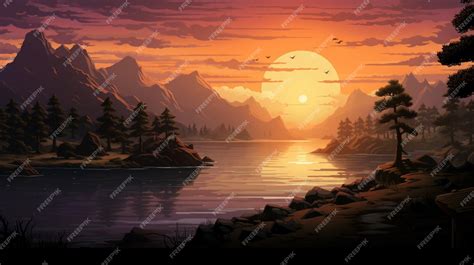 Premium AI Image | Pixel Art Game Backgrounds game background