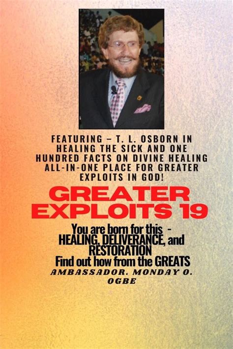 Greater Exploits Series 19 Greater Exploits 19 Featuring T L