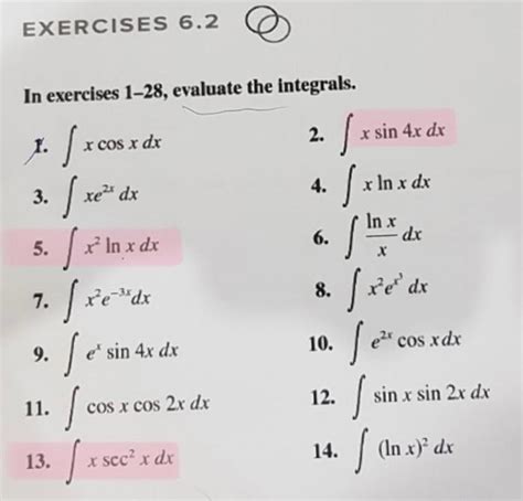 Solved In Exercises 1 28 Evaluate The Integrals 1