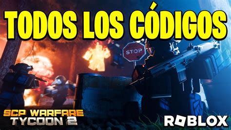 TODOS los CÓDIGOS de SCP WARFARE TYCOON 2 activos Y actualizados