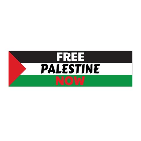 FREE PALESTINE Bumper Sticker for Car End Occupation Decal - Etsy