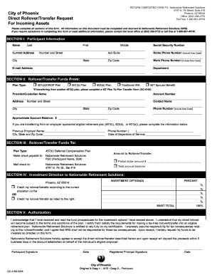 Fillable Online Return Completed Form To Nationwide Retirement