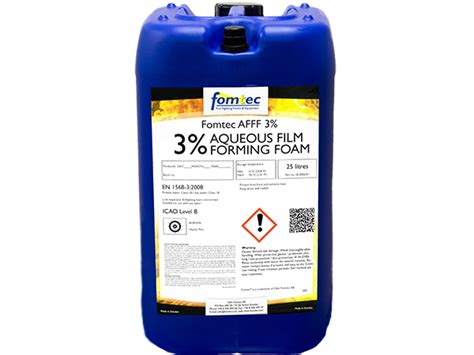 Afff 3 Foam Concentrate Fomtec Firefighting Foam