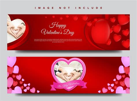 Valentine's day banner set 692642 Vector Art at Vecteezy