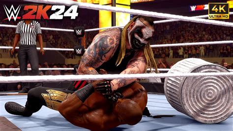 WWE 2K24 The Fiend Vs Bobby Lashley No Hold Barred Match At Night