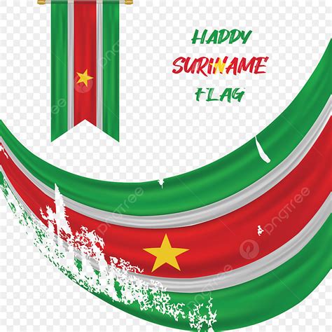 Pincel De Pintura Resumen Surinam Bandera Png Vector Antecedentes PNG