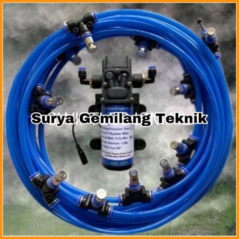 Jual Paket Mesin Misting Kabut Rumah Walet 10 Nozzle Pendingin Sistem