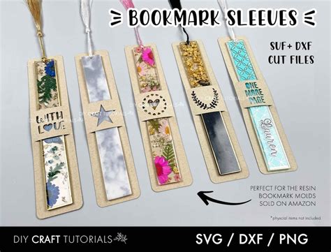 Bookmark Display Card Svg Bookmark Sleeve Svg Bookmark - Etsy