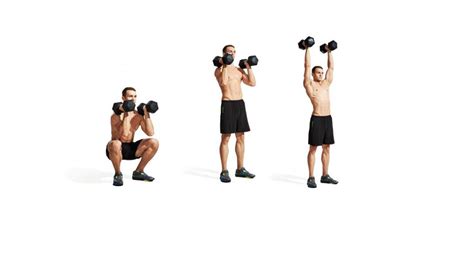 How To Do Front Squat To Overhead Press Muscle And Fitness