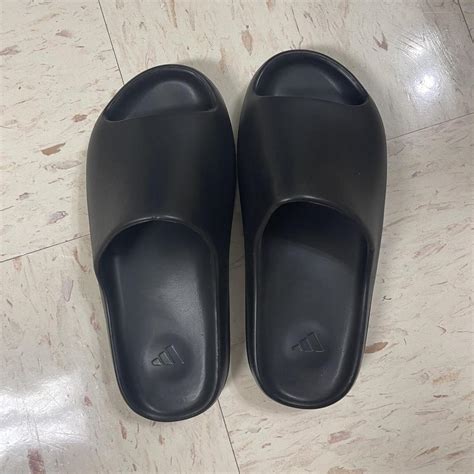 Men Yeezy Slides Us Size M 10 Color Blackonyx Depop