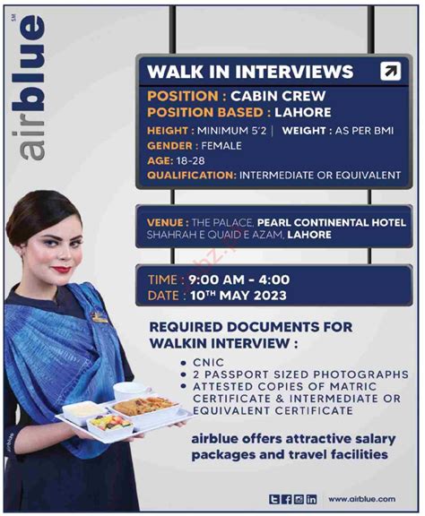 Airblue Cabin Crew Job Interviews 2023 2024 Job Advertisement Pakistan